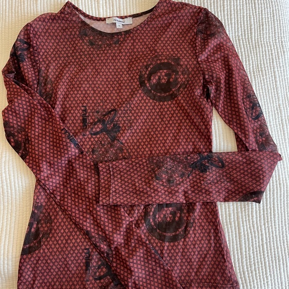 MIAOU Long Sleeve Mesh Top - Picture 3 of 4